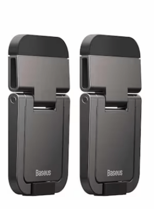 Set Cleme Pliabile Suport Laptop, Baseus LUZC000013, Fixare Adeziva, Gray