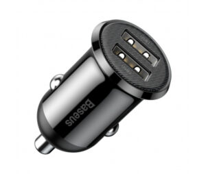 Incarcator auto Baseus Pro 2x USB 4.8A, negru