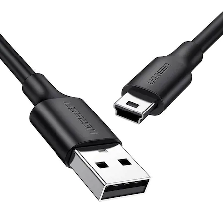 Cablu Ugreen USB - Mini USB 480 Mbps,  1.5 m, Negru