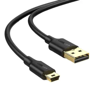 Cablu Date Ugreen US132 USB 2.0 A Male To Mini USB 5Pin Male 1m, Black