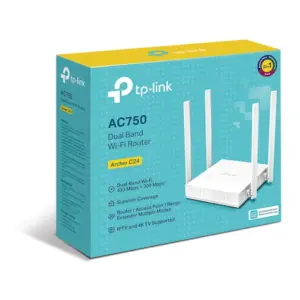 Router wireless TP-Link Archer C24, AC750, Dual Band Wi-Fi