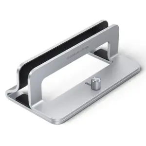 Stand vertical pentru laptop, UGREEN, LP258 , Argintiu, Aliaj de zinc, Reglabil 12-26 mm grosime, Universal