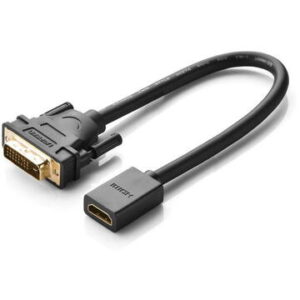 Cablu DVI la HDMI UGREEN 20118, 0.15m, Negru