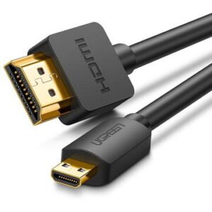 Cablu video UGREEN HD127 Micro HDMI tata - HDMI tata, 4K, 3D, 1.5m, Negru