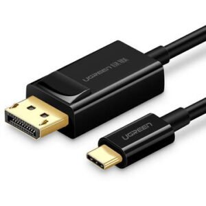 Cablu video Ugreen, USB Type-C la HDMI, rezolutie maxima 4K UHD (3840 x 2160) la 60 Hz, 1.5m, braided, Negru