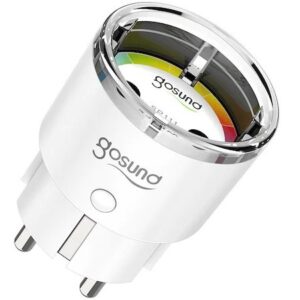 Priza inteligenta Gosund SP111, Wireless, 15A, monitorizare consum, protectie copii, compatibil Alexa si Google Assistant, Android/iOS