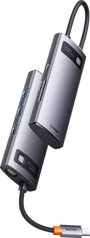 Adaptor Metal Gleam 6in1 Baseus