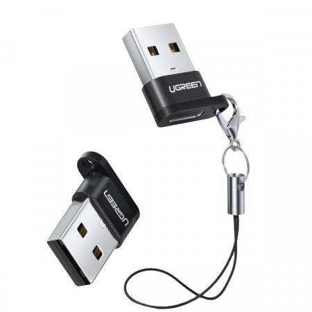 Adaptor Ugreen US280, USB LA USB Type-C, incarcare max 3A, negru