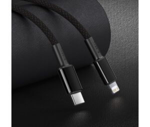 Cablu alimentare/date Baseus High Density Braided, Fast Charging, USB Type-C la Lightning