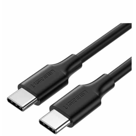 Cablu UGREEN placat cu nichel, USB-C, 0.5m, Negru