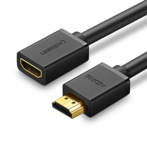 Cablu Adaptor HDMI Mama /HDMI Tata, Ugreen HD107, 4K @60Hz, 30AWG, Negru - 1 m