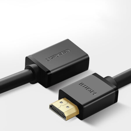 Cablu Adaptor HDMI Mama /HDMI Tata, Ugreen HD107, 4K @60Hz, 30AWG, Negru - 1 m