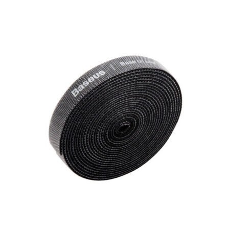 Banda velcro organizare cabluri Baseus, 3 m, Negru