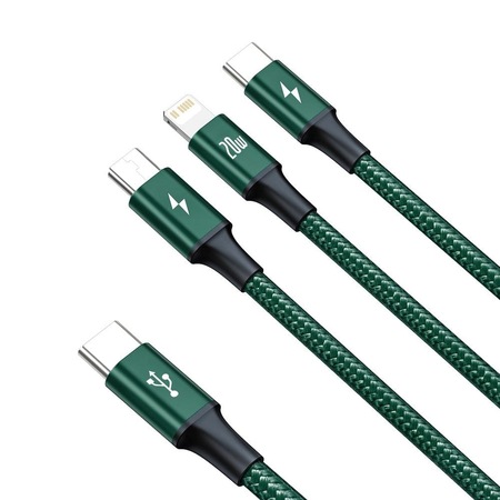 Cablu Baseus Rapid 3in1 USB-C la USB-C