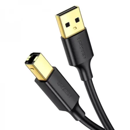 Cablu pentru transfer de date UGREEN US135, USB-A - USB-B, 480Mbps, 1m, Negru