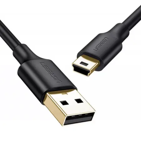 Cablu transfer/incarcare UGREEN US132, tata USB la tata mini USB, 480 Mbps, 0.25m, Negru