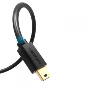 Cablu transfer/incarcare UGREEN US132, tata USB la tata mini USB, 480 Mbps, 0.25m, Negru