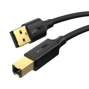 Cablu pentru transfer de date UGREEN US135, USB-A - USB-B, 480Mbps, 1m, Negru