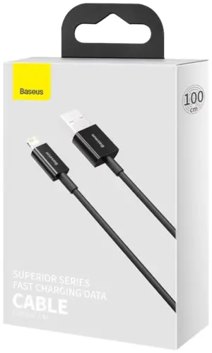 Cablu alimentare si date Baseus, Superior, Fast Charging, USB la Lightning 2.4A 1m
