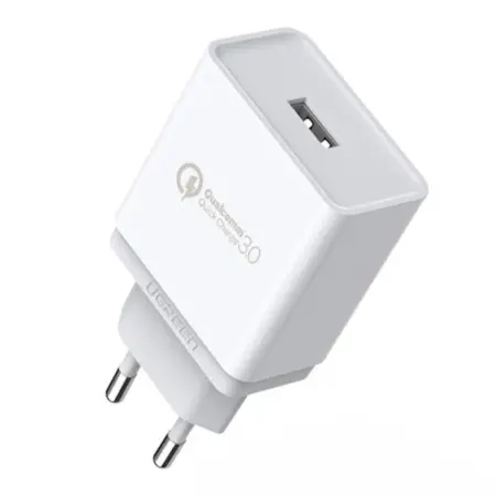 INCARCATOR retea Ugreen, "CD122" Quick Charge 18W, 1 x USB 5V/3A, alb "10133"