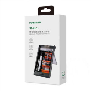 Set Surubelnita de Precizie Ugreen 80459, 36 Biti, Maner Ergonomic, Prelungitor, Capat Magnetic