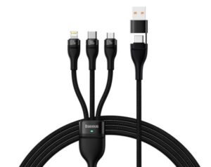 CABLU alimentare si date Baseus Flash Series 2 One-for-three Retractable