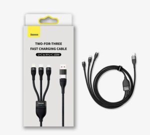 CABLU alimentare si date Baseus Flash Series 2 One-for-three Retractable