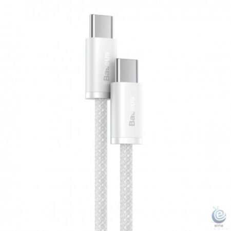 Cablu date si incarcare Baseus USB-C la USB-C 5A 100W Dynamic Series, 1m, alb