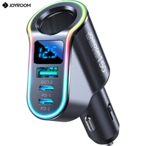 Incarcator auto Joyroom JR-CL21, 4 in 1, USB-A, 2 porturi USB-C