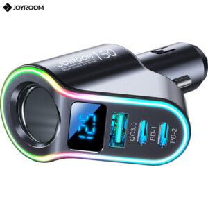 Incarcator auto Joyroom JR-CL21, 4 in 1, USB-A, 2 porturi USB-C
