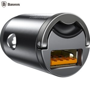 Incarcator auto, Baseus Tiny Star Mini, VCHX-A0G, 1 port USB, Quick Charge, 30W, Gri inchis