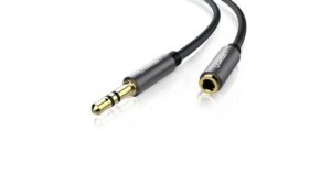 UGREEN AV118 Cablu prelungitor audio cu mufă AUX jack 3,5 mm, 2 m (negru)