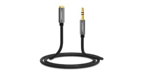 UGREEN AV118 Cablu prelungitor audio cu mufă AUX jack 3,5 mm, 2 m (negru)