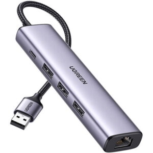 CARACTERISTICI GENERALE Porturi 1 x RJ45 3 x USB 3.0 1 x USB Type-C Viteza de transfer 125 MB/s Continut pachet 1 x adaptor placa de retea Interfata USB 3.2