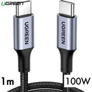 Cablu telefon Ugreen USB-C 100W, 2 m, negru