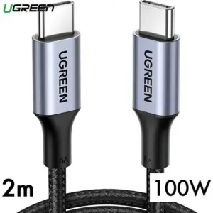 Cablu Ugreen 90120 US316, USB-C la USB-C, furnizare energie, 100 W
