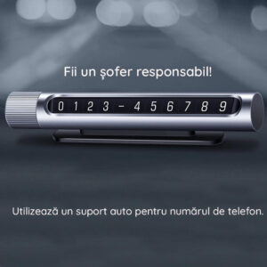 Suport numar de telefon Ugreen 50722 pentru bordul masinii Gri