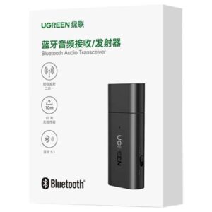 Adaptor audio Ugreen CM523, USB/ Jack 3.5mm, Bluetooth 5.1, Negru