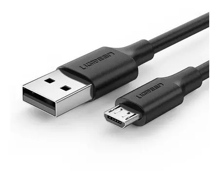 Cablu alimentare si date USB la Micro-USB, Ugreen Fast Charging nickel plating PVC 1.5m, Negru
