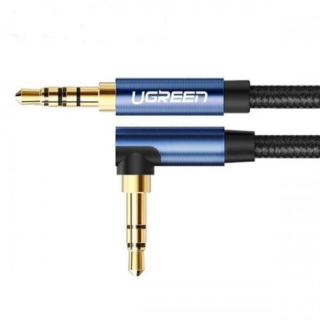 Cablu audio Ugreen 2 x mini mufa 3,5 mm 0,5 m albastru (AV112)