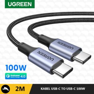 Cablu telefon Ugreen USB-C 100W, 2 m, negru