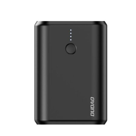 PowerBank, Dudao, K1A, Negru, 10000 mAh, USB, Cabluri Lightning/USB-C/MicroUSB incorporate, Quick Charge, Afisaj digital