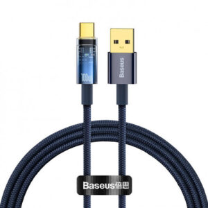 Cablu de date si incarcare USB la USB-C Baseus Explorer, 100W, Fast Charging, 1m