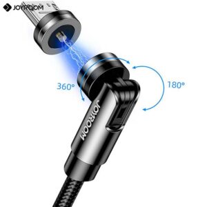 Cablu magnetic, JOYROOM, 3in1, USB, 1.2m, Negru