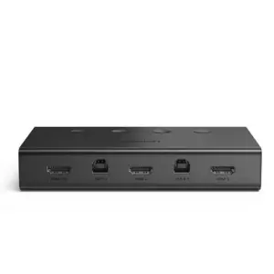 Comutator KVM Ugreen, 4 x 1 HDMI femela, 4 x USB femela, 4 x USB tip B femela negru
