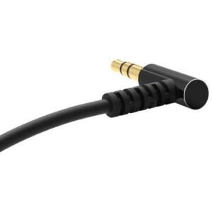Cablu Audio Aux Jack La Jack 3.5mm Dudao 1m Lungime Negru, 1 X Cap 90 Grade