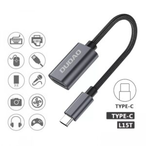 Cablu adaptor Dudao USB 2.0/Micro USB, Gri