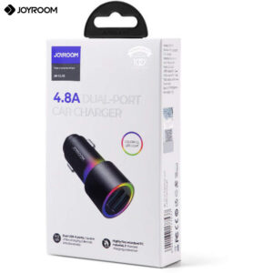 Incarcator Auto JoyRoom - JR-CL10 - cu RGB LED Lights, 2x USB 24W