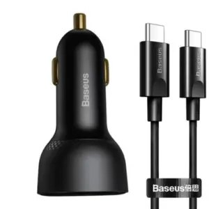 Incarcator auto, Baseus Supreme, IMK-TZCCZX-01, 2 porturi, 1 x USB si 1 x USB-C, 100W