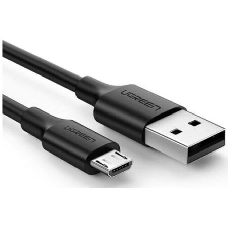 Cablu alimentare si date USB la Micro-USB, Ugreen Fast Charging nickel plating PVC 1.5m, Negru